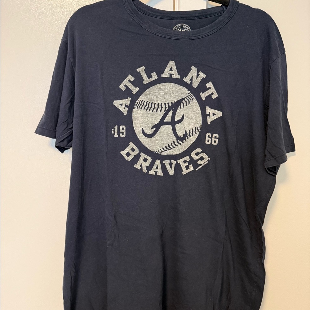 47 Brand Atlanta Braves Charcoal T-Shirt